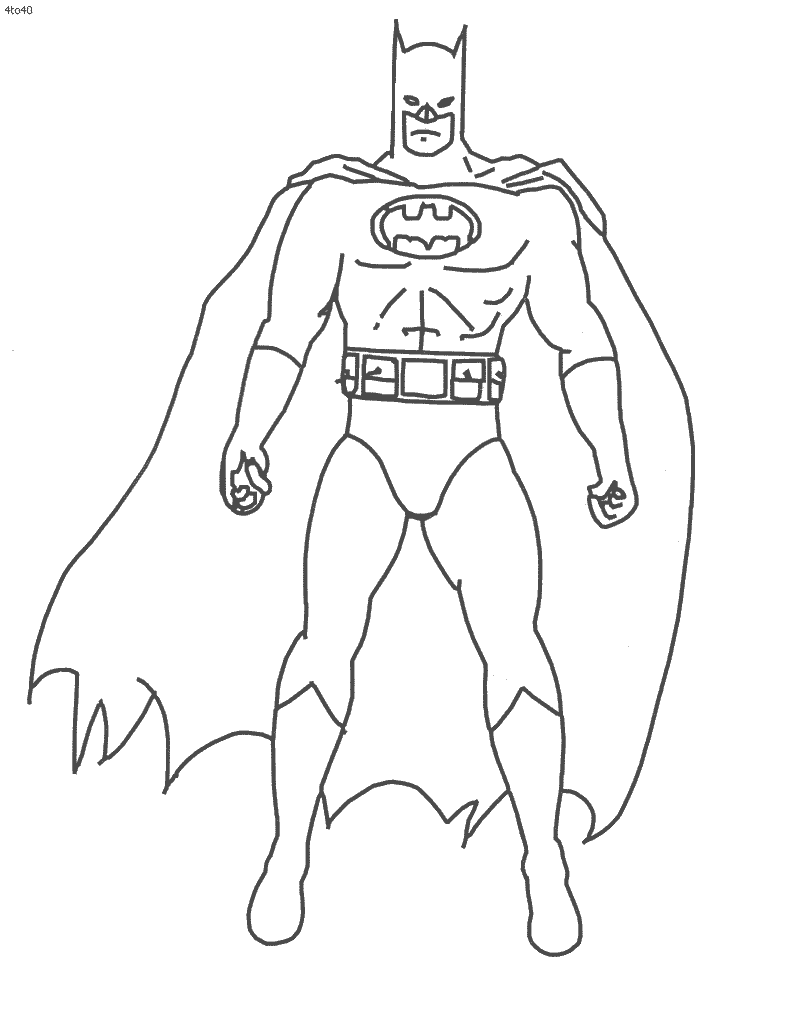 man bat coloring pages - photo #15