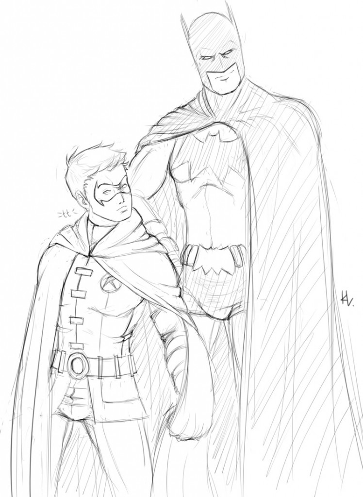 coloring pages batman robin - photo #14