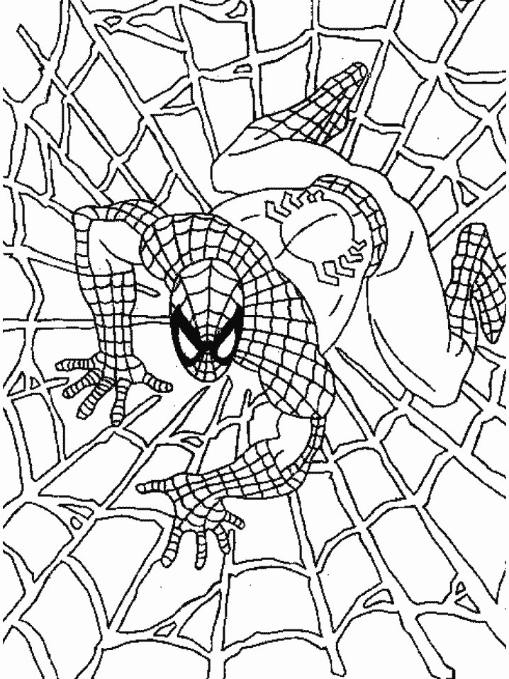 free printable spiderman coloring pages - photo #3