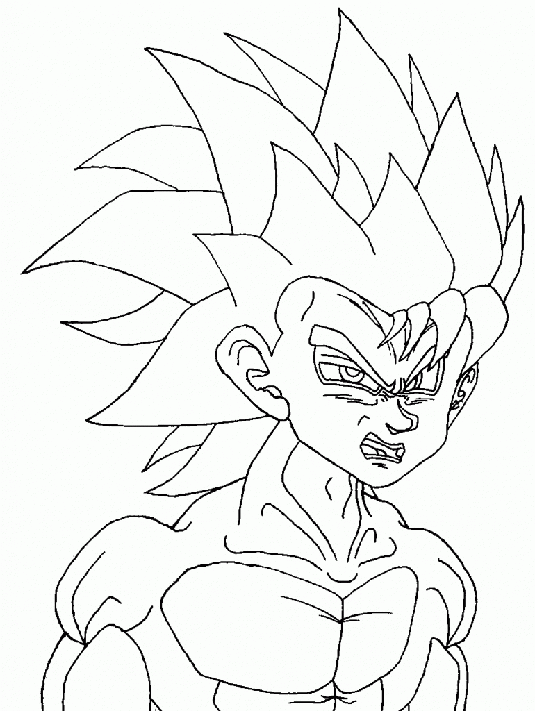 dbz printable coloring pages - photo #29