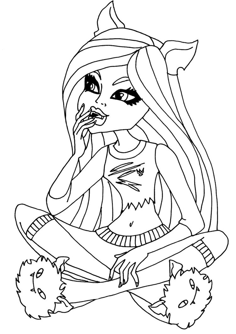 free-coloring-pages-of-coloriage-monster-high