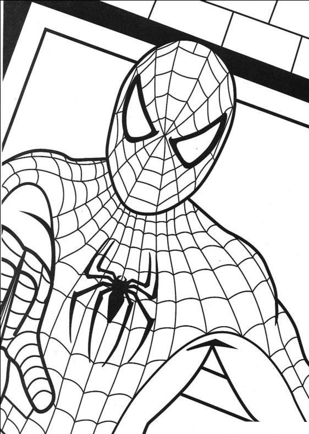 free printable spiderman coloring pages - photo #11