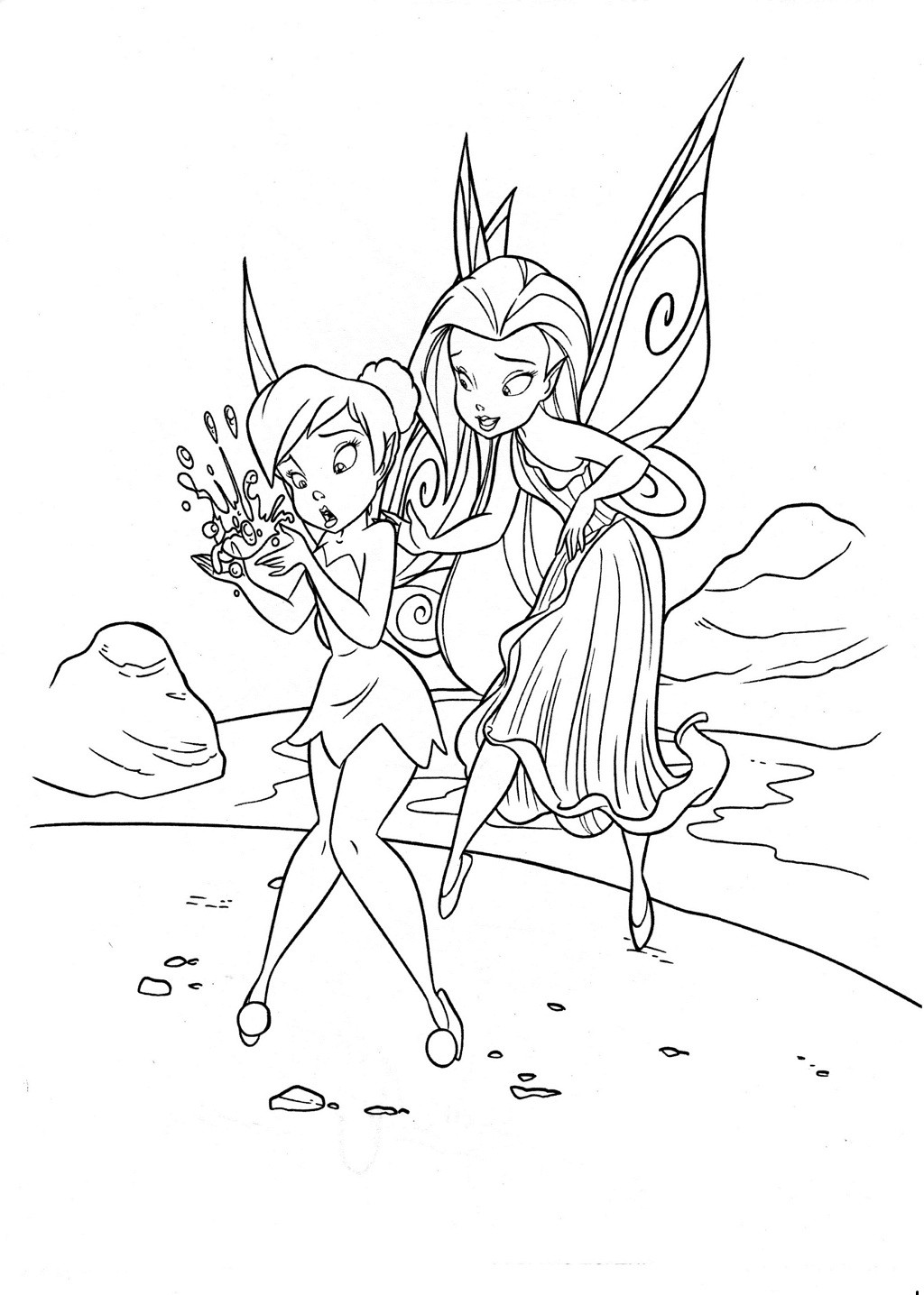 fairy friends coloring pages - photo #11