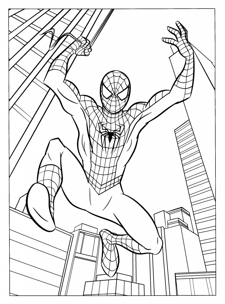 free printable spiderman coloring pages - photo #24