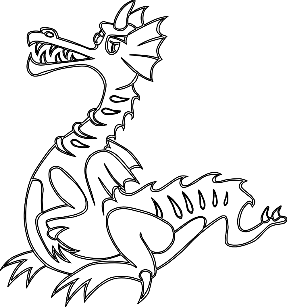 free coloring pages of dragon - photo #40