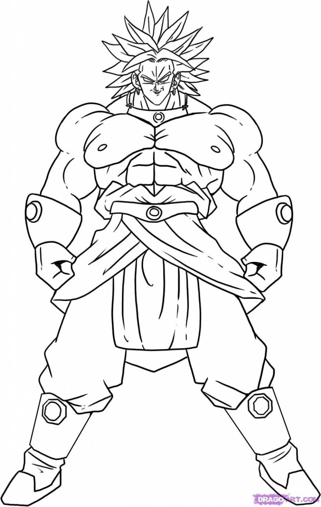 dbz coloring pages - photo #10