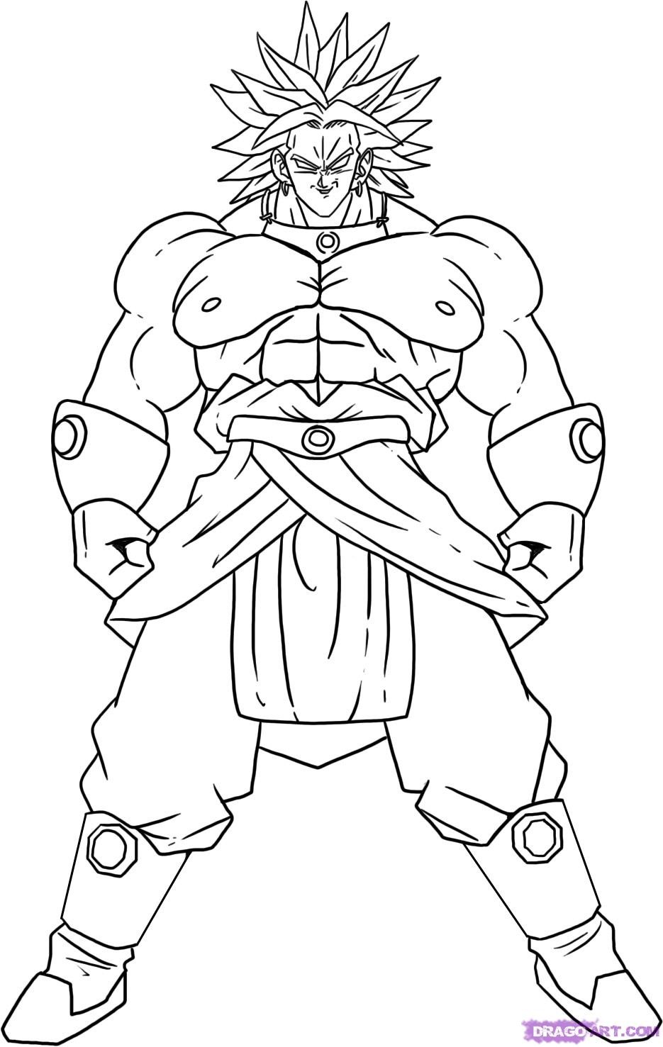 dbz free coloring pages - photo #11