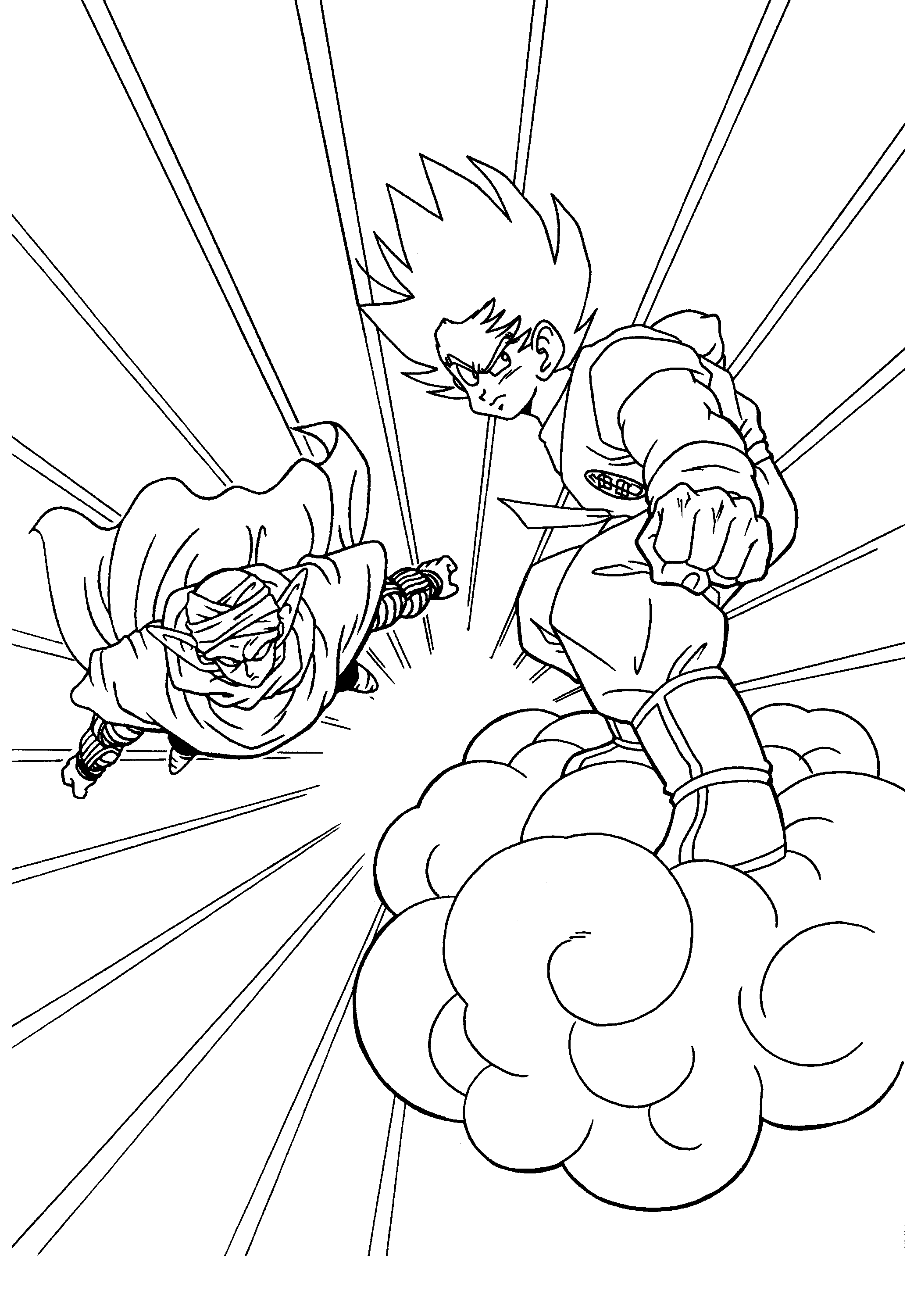 dbz coloring pages online games - photo #12