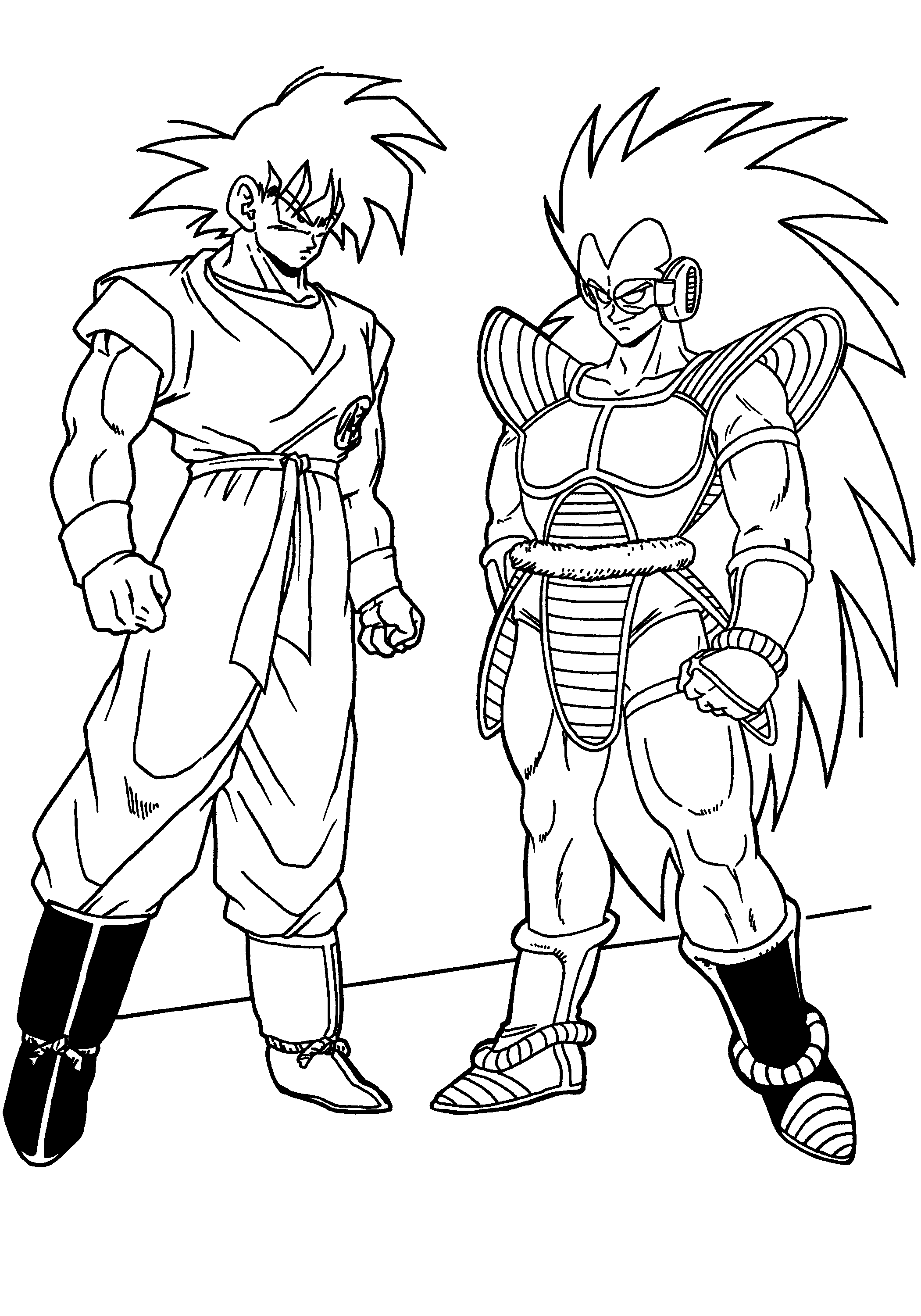 dbz free coloring pages - photo #10