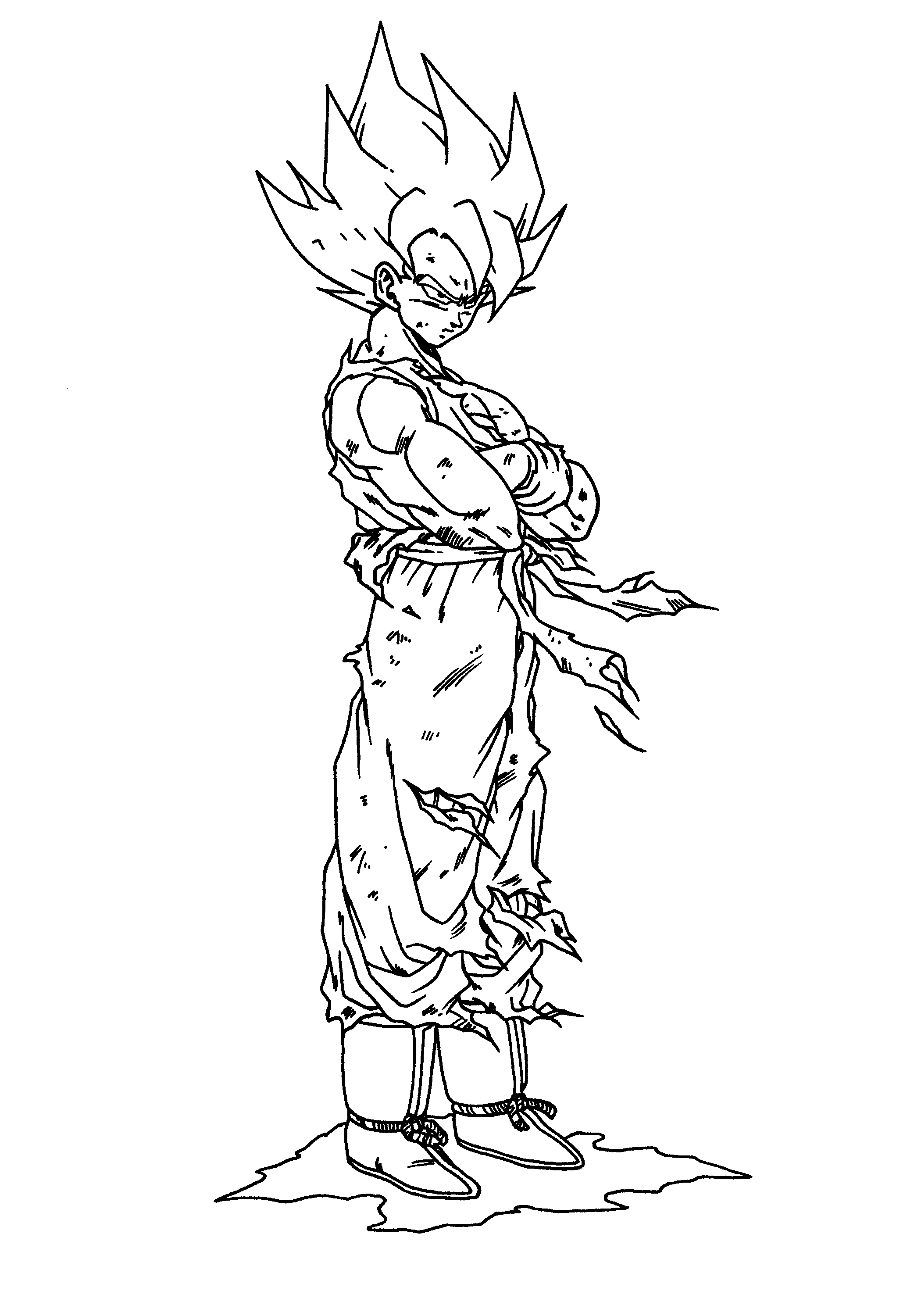 dbz coloring pages - photo #16