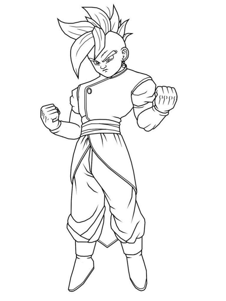 dbz printable coloring pages - photo #22