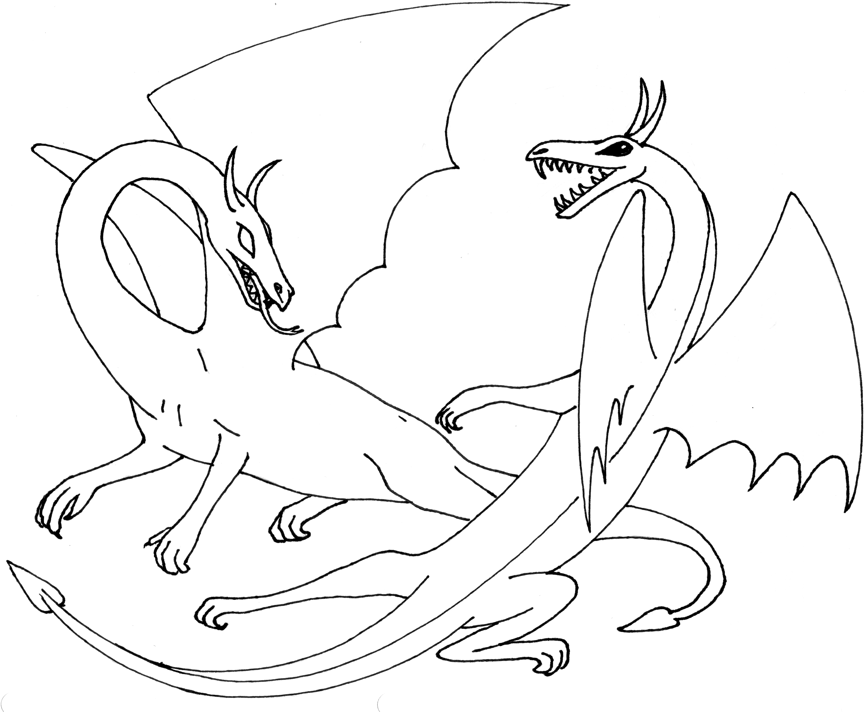 free coloring pages of dragon - photo #45