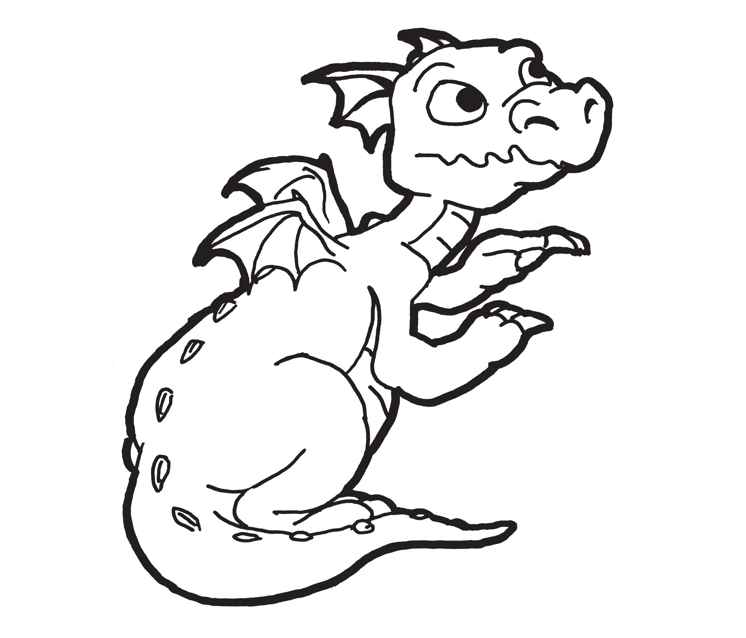 a dragon coloring pages - photo #3