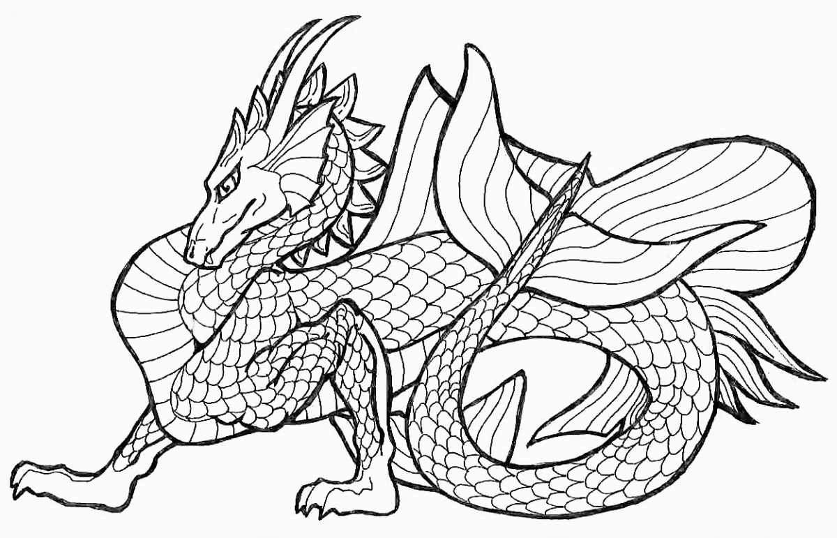 Free Printable Dragon Pictures To Color