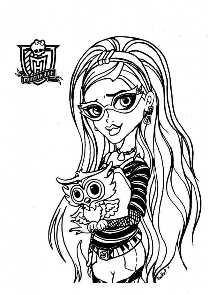 baby ghoulia coloring pages - photo #14