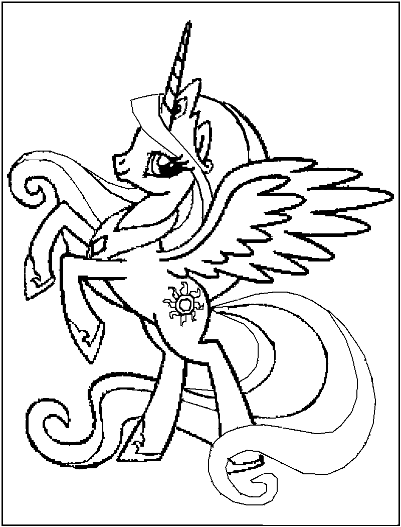 my little ponys coloring pages - photo #29