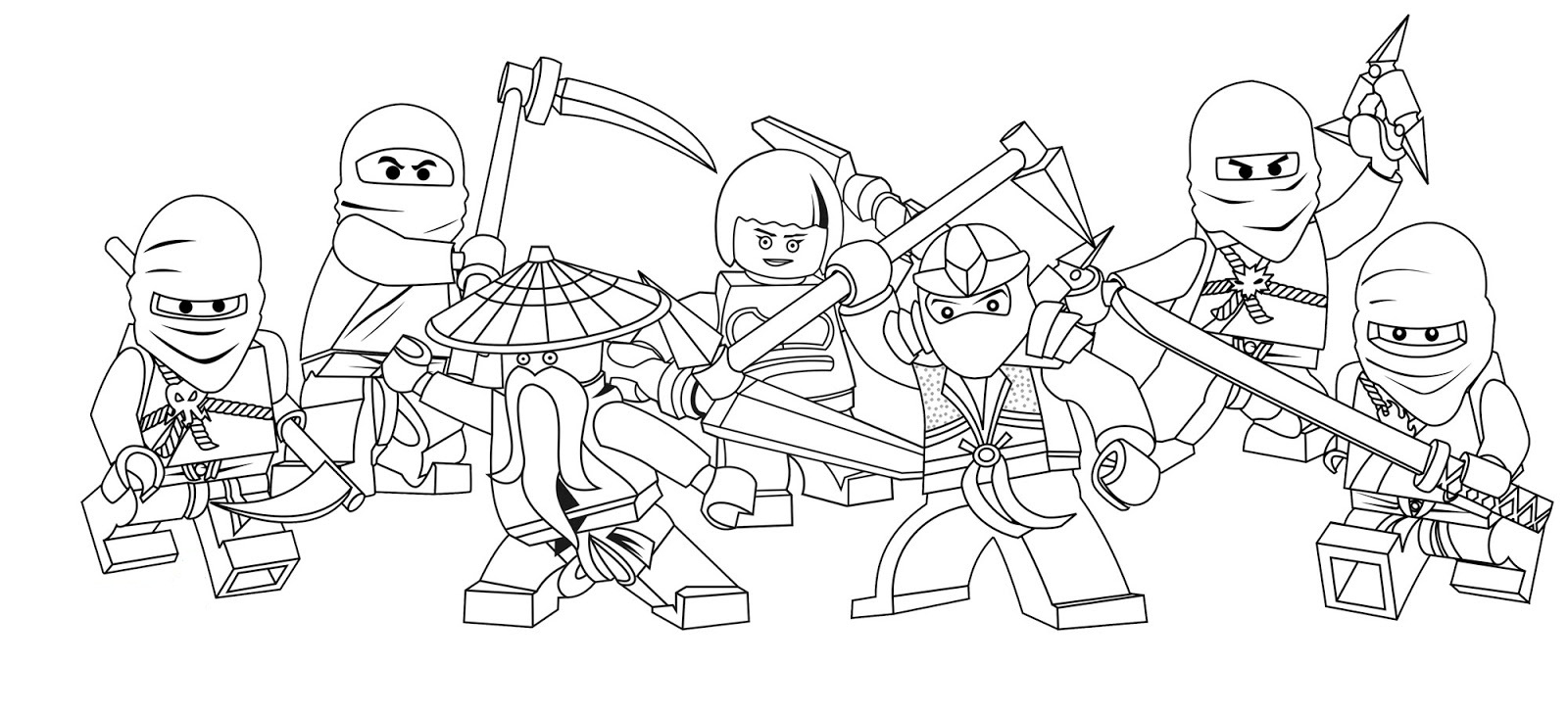 Ninjago Coloring Pages Printable