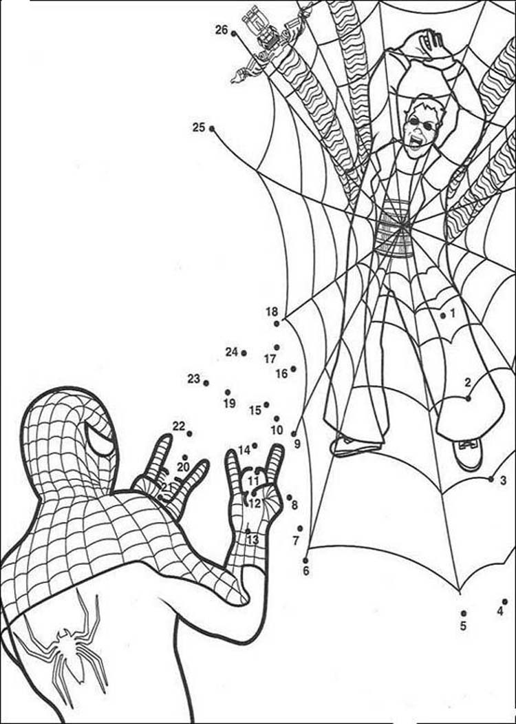 free printable spiderman coloring pages - photo #44