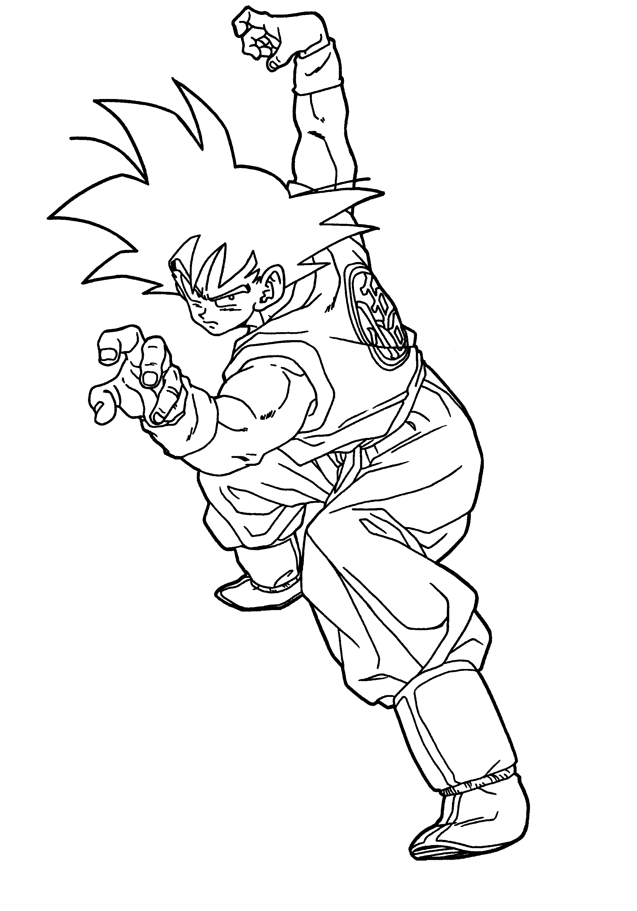 dbz printable coloring pages - photo #30