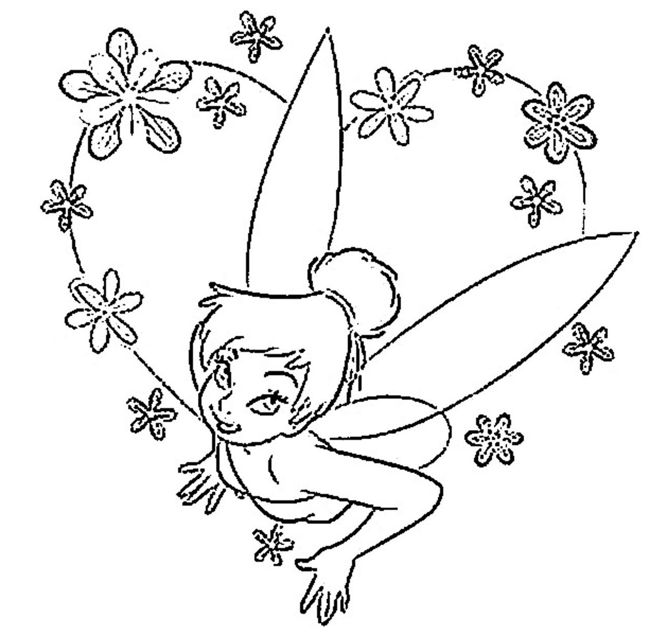 Free Printable Tinkerbell Coloring Pages For Kids