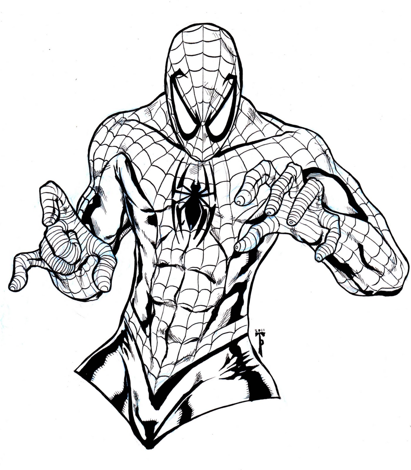 ultimate spiderman coloring pages to print - photo #33