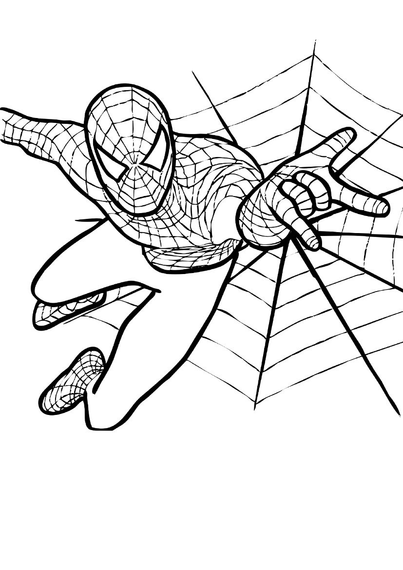 free printable spiderman coloring pages - photo #7