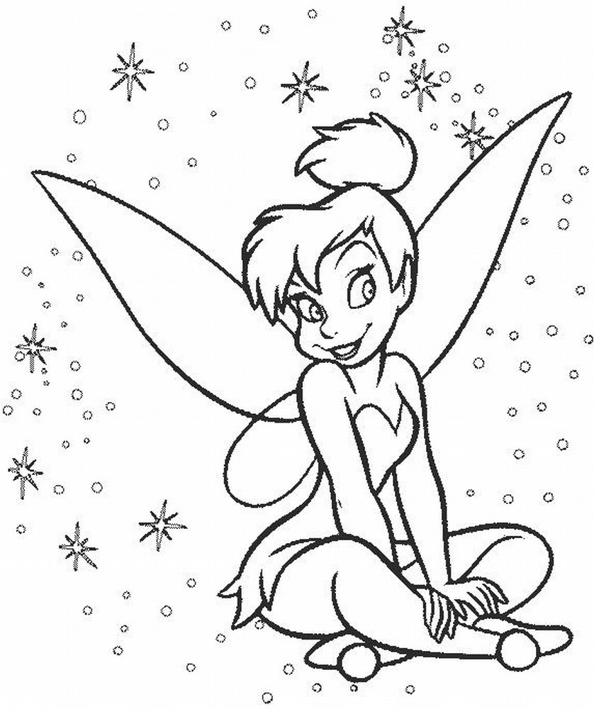 fairy coloring pages tinkerbell - photo #32