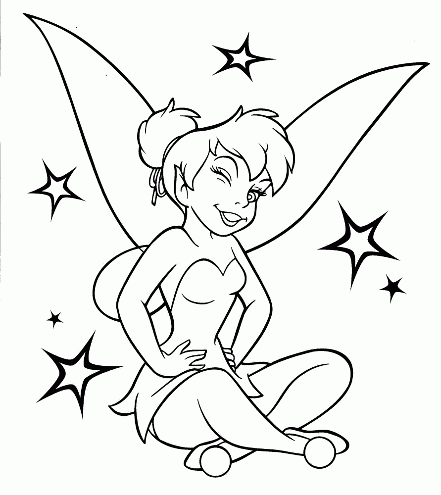 Free Printable Tinkerbell Coloring Pages For Kids