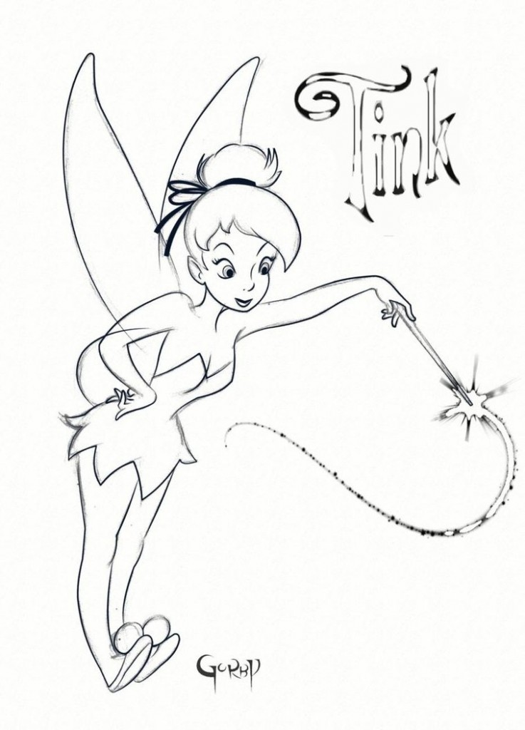 i love tinkerbell coloring pages - photo #26