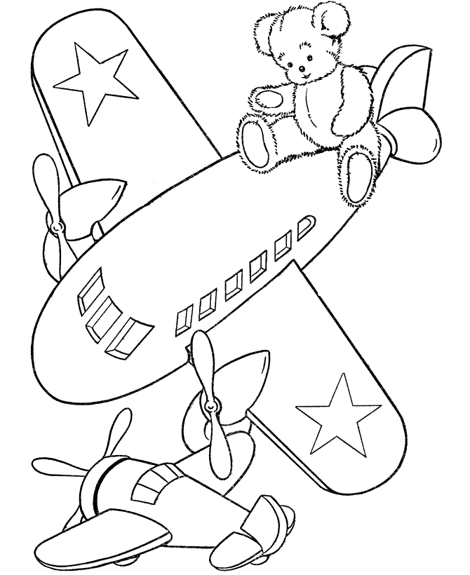 Free Printable Airplane Coloring Pages For Kids