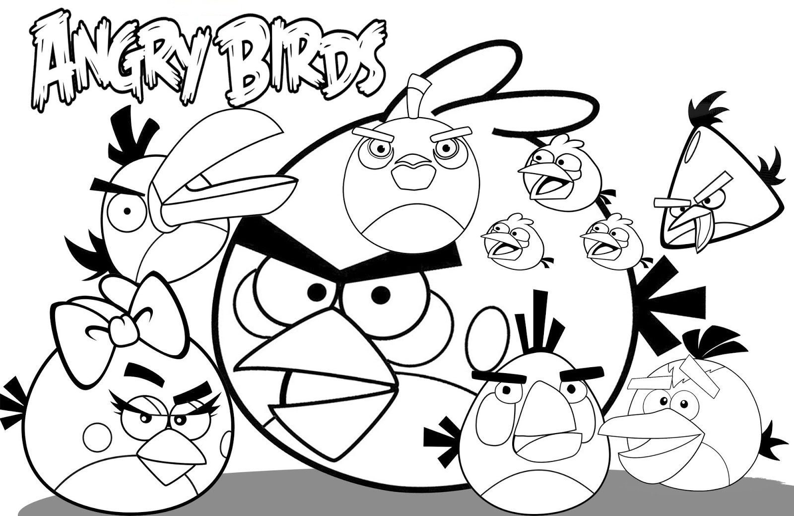 Angry Birds Free Coloring Printables