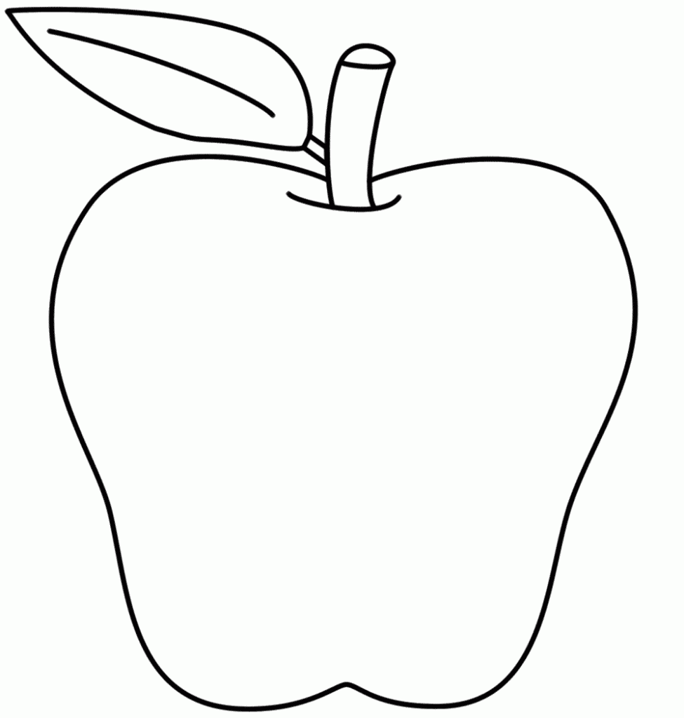 a for apple coloring pages - photo #6