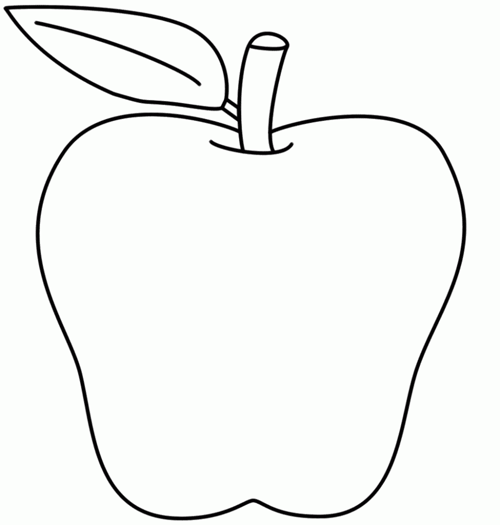 half apples coloring pages - photo #34