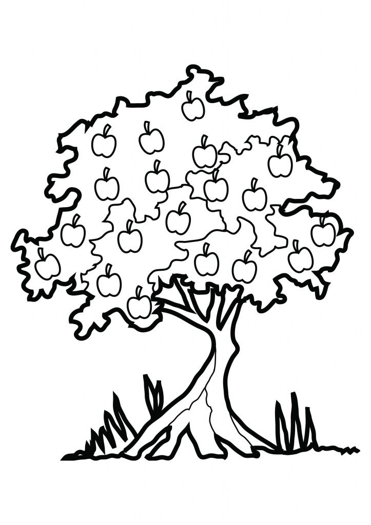 Free Printable Tree Coloring Pages For Kids