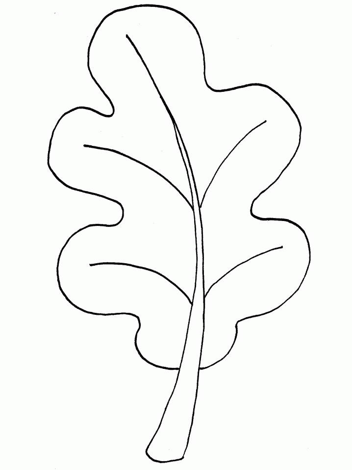 multiples leaf shapes Colouring Pages