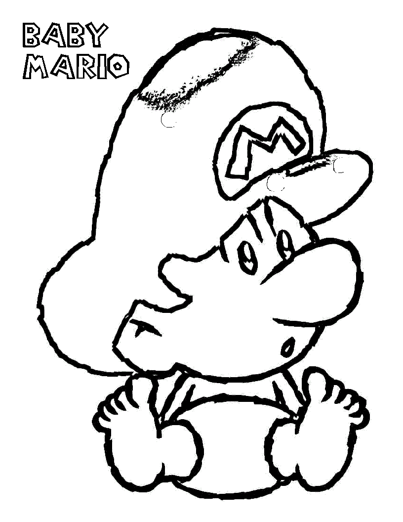 yoshi coloring pages for kids - photo #21