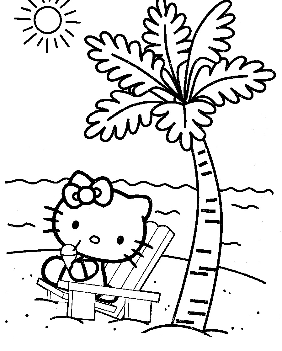 Beach Coloring Book Coloring Pages