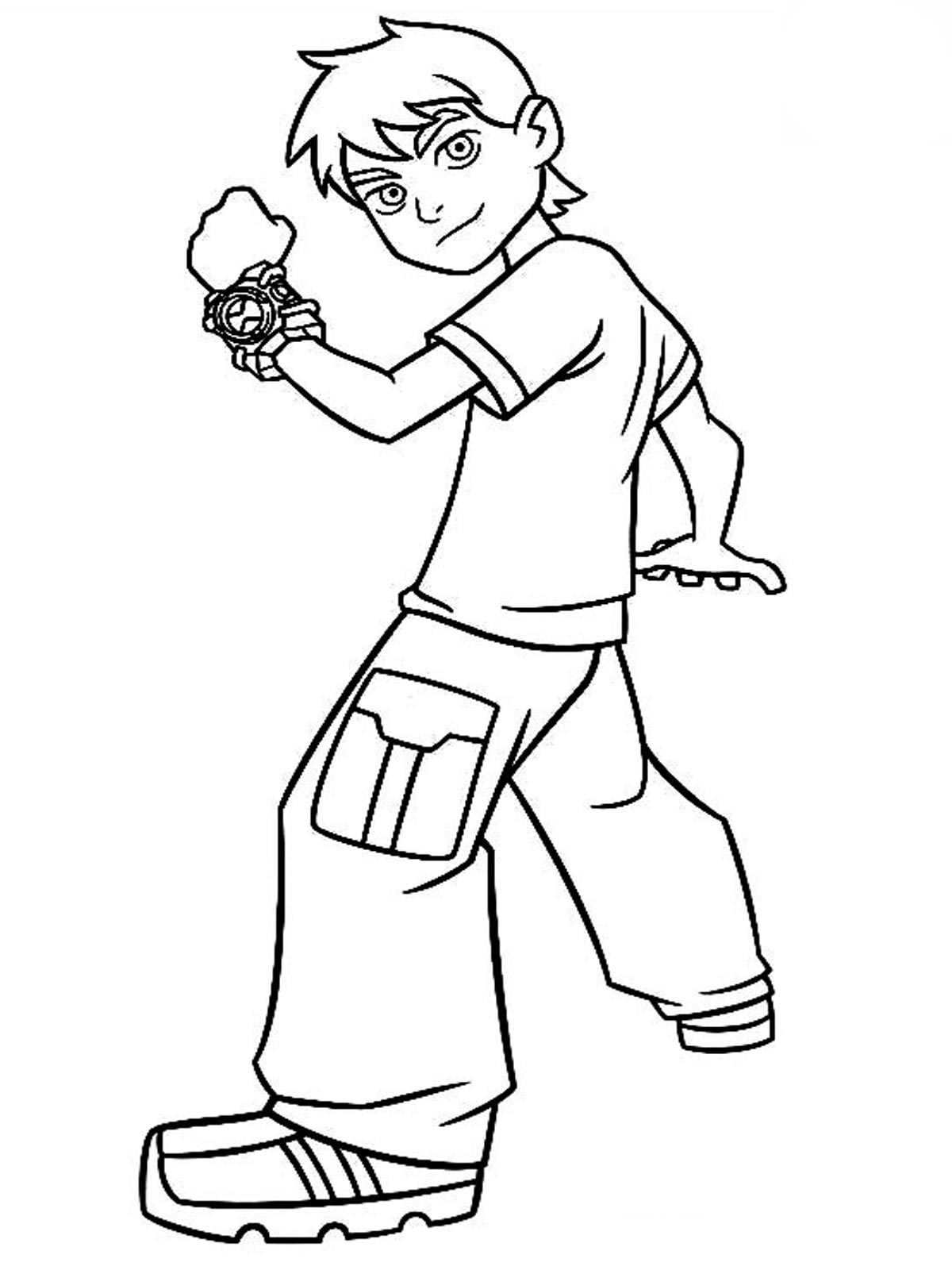 Ben 10 Coloring Pages line