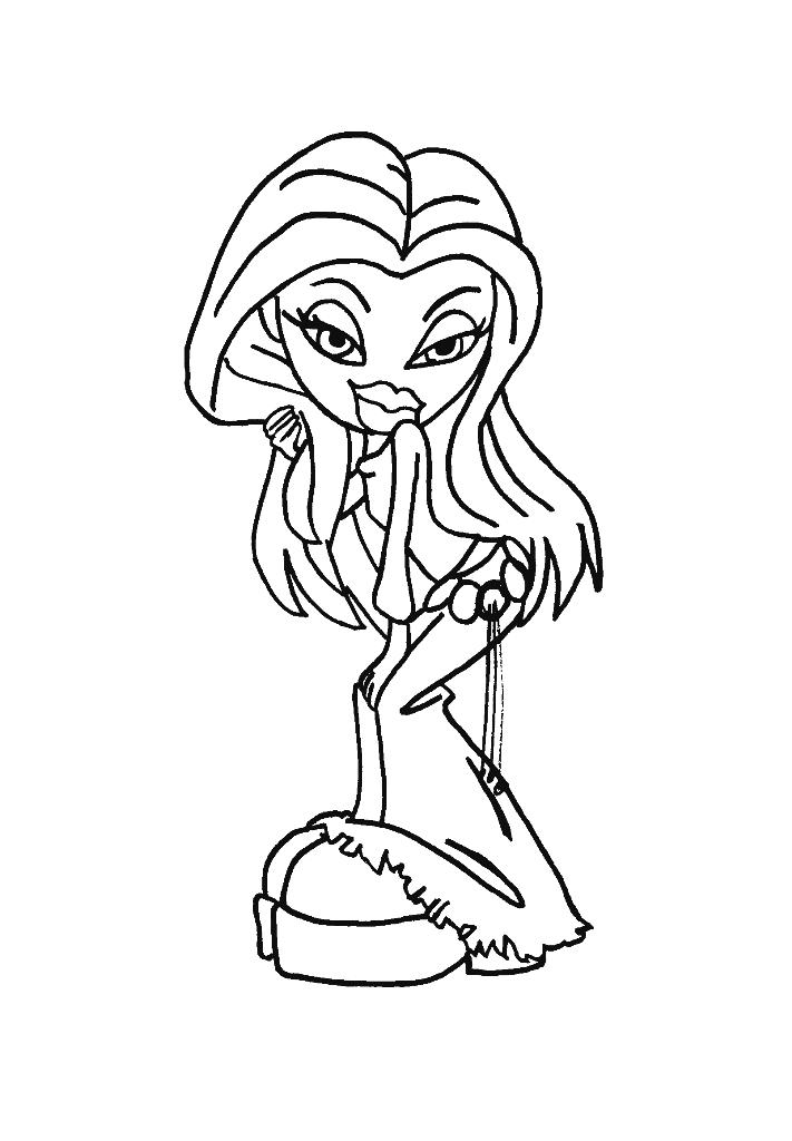 baby bratz free coloring pages - photo #24
