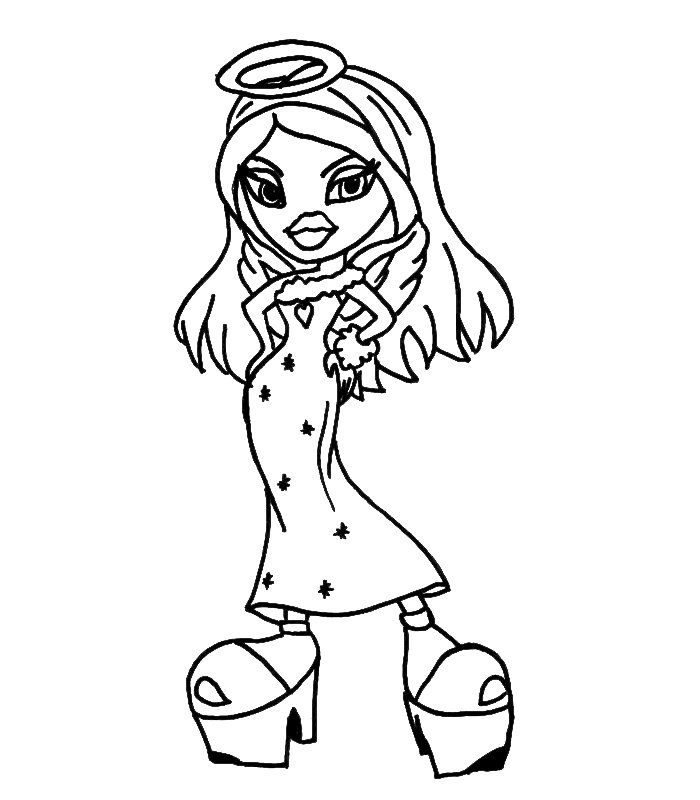 baby bratz free coloring pages - photo #5