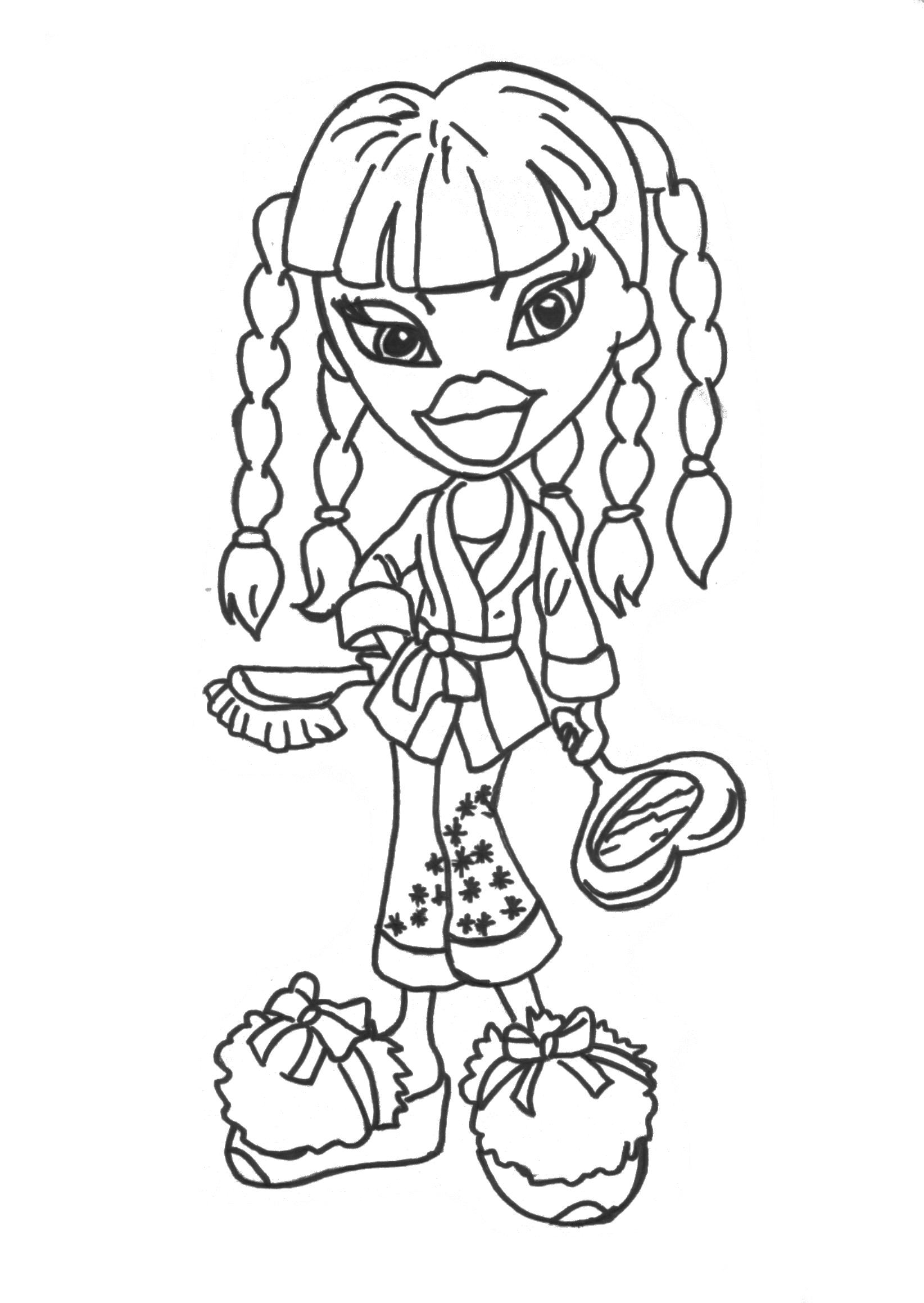 baby bratz free coloring pages - photo #36