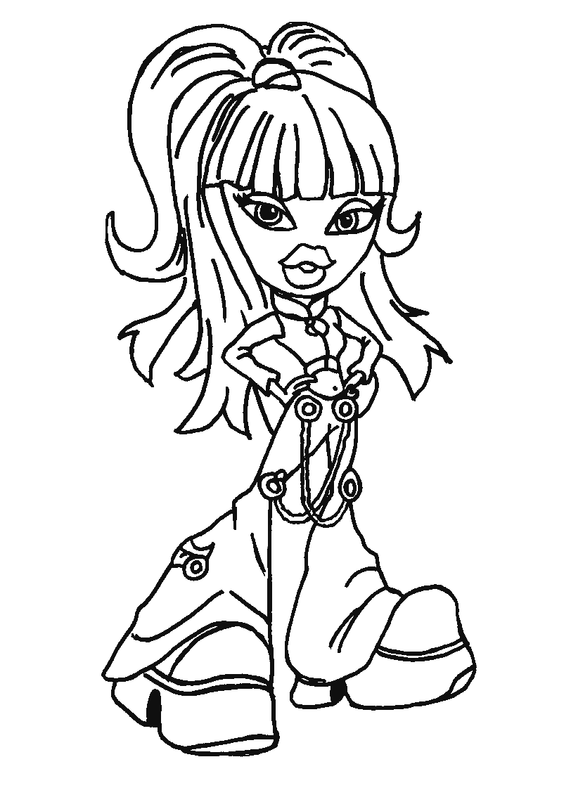 baby bratz free coloring pages - photo #23