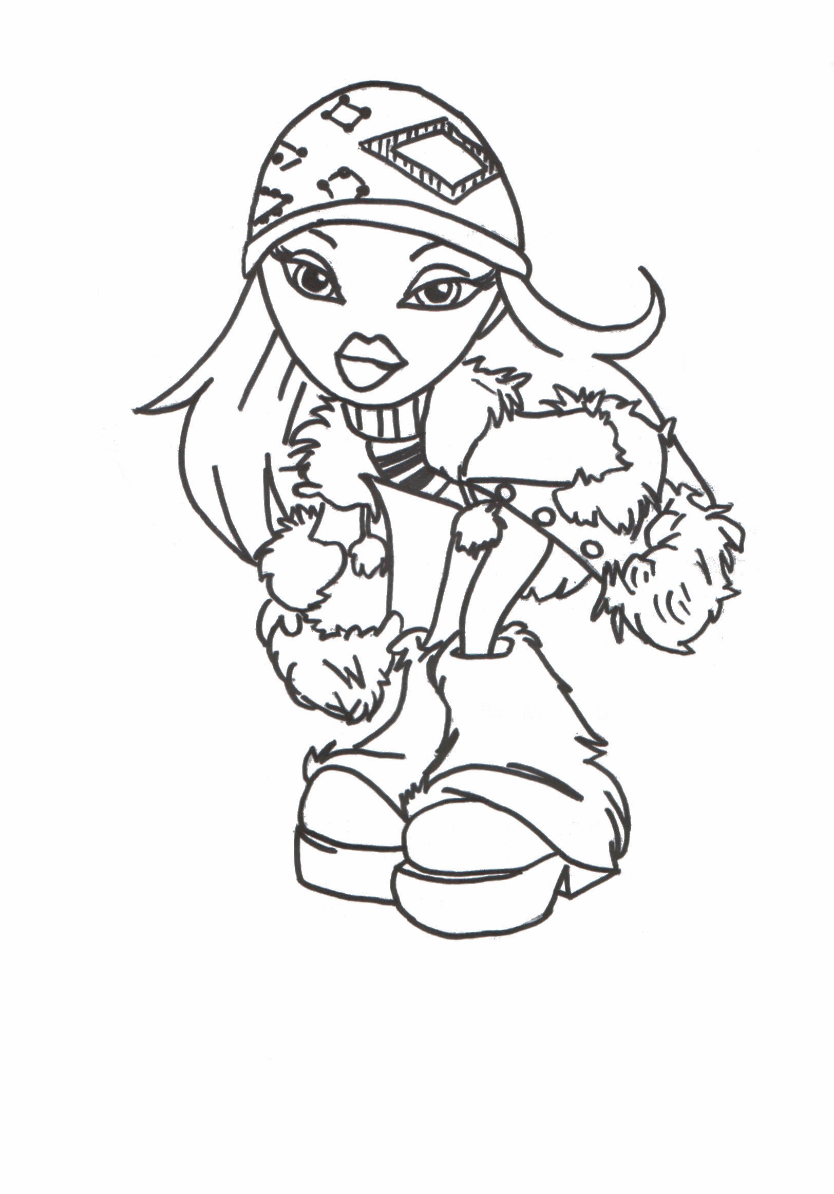 baby bratz free coloring pages - photo #47