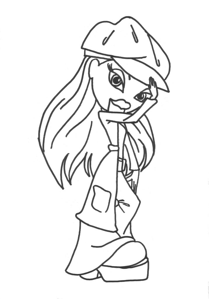 bratz and boots coloring pages - photo #39