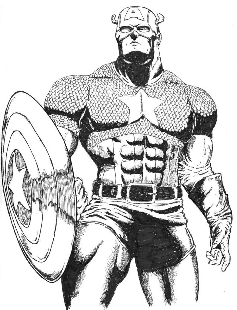 Free Printable Captain America Coloring Pages For Kids Free Printable Captain America Coloring Pages For Kids