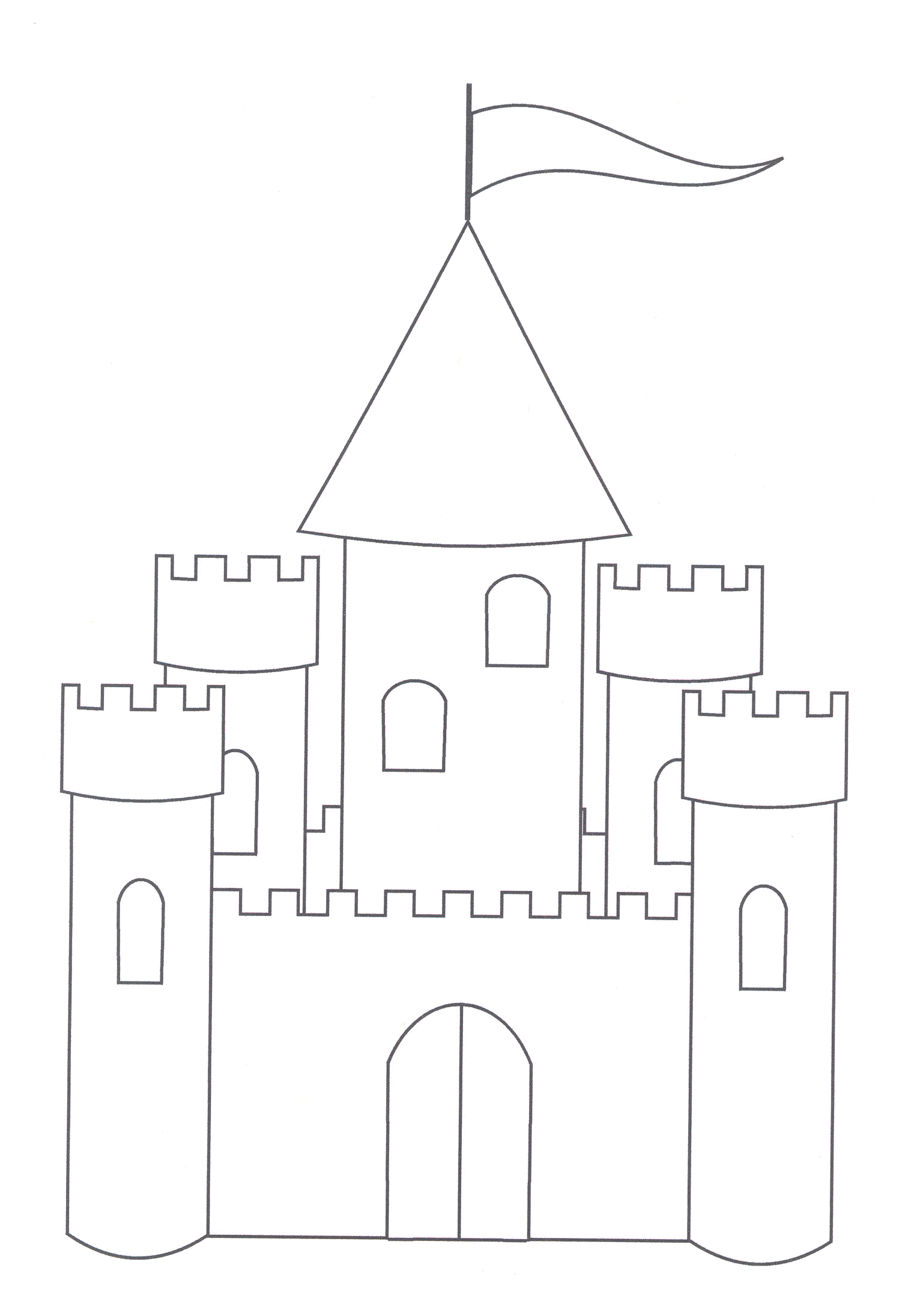 Printable Castle Template