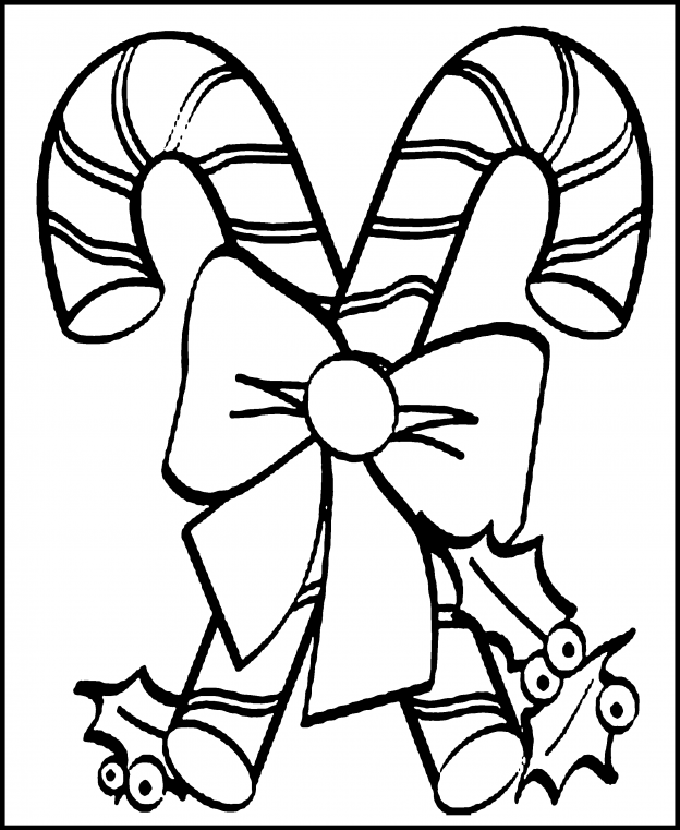 Candy Canes Coloring Pages #6 Candy Canes Coloring Pages #6