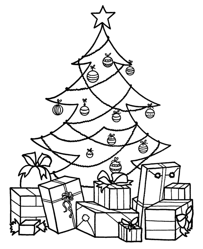 Free Printable Coloring Page Christmas Tree