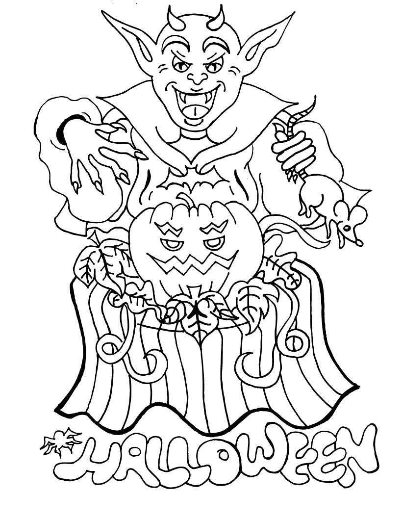 halloween coloring pages 1st grade - photo #27