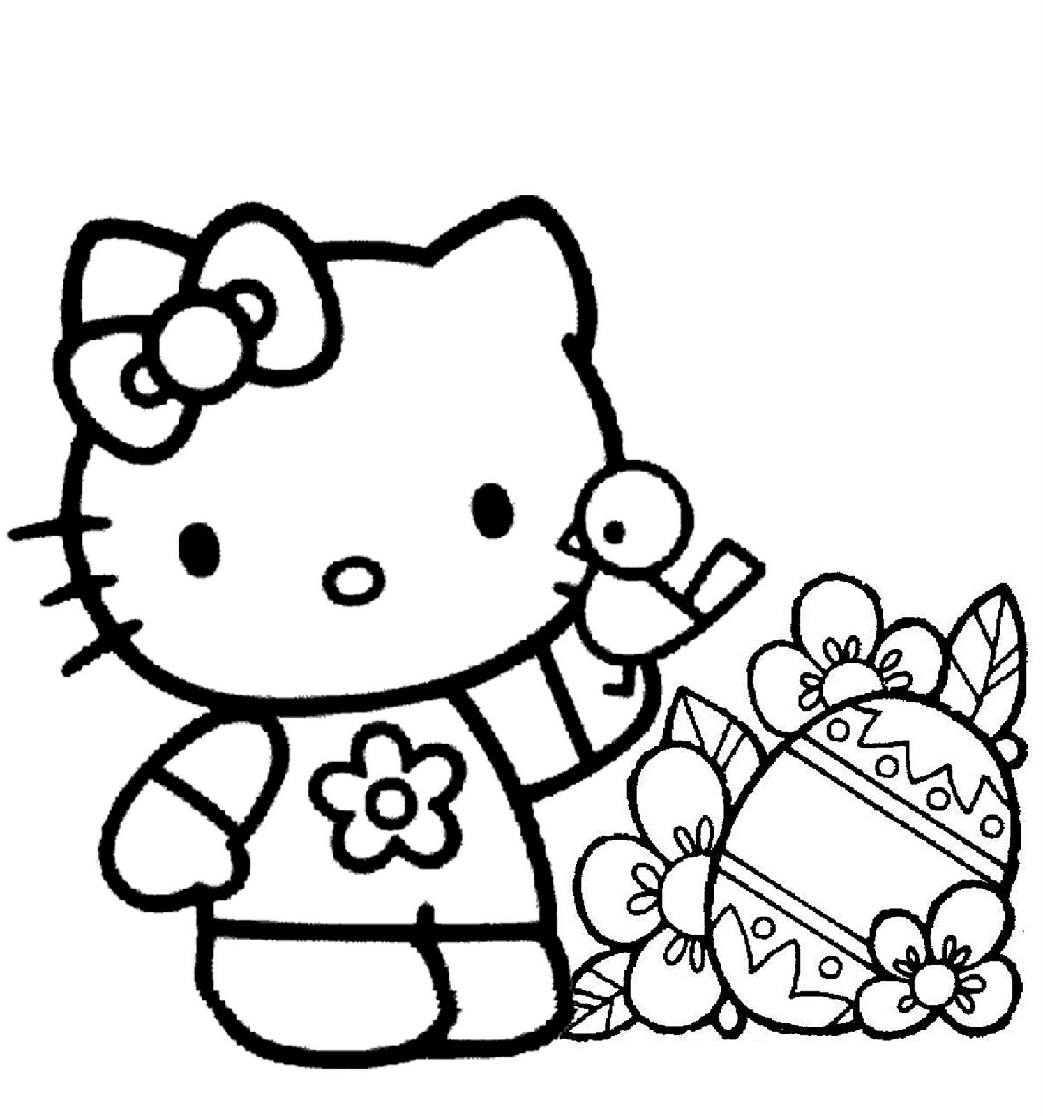 Free Printable Hello Kitty Coloring Pages For Kids